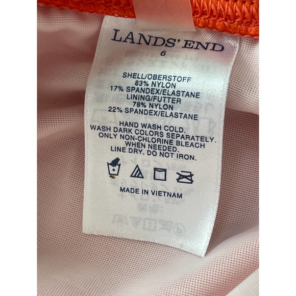 LANDS END Tankini Swim Wear 3 Piece Set Like New sz 6 - Picture 8 of 8